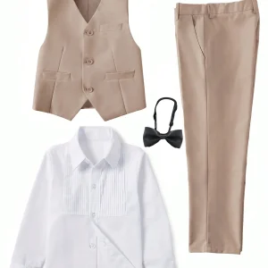 4-Piece Boys Formal Suit Set