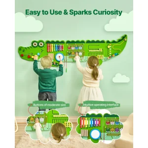 9-Activities Crocodile Hanging Board Toy